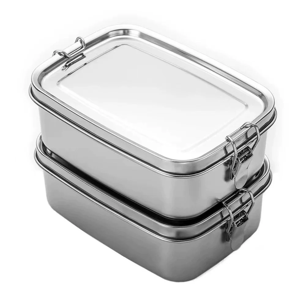 Meal Prep Recipes - 子供と大人のためのステンレススチール製ランチボックス、ポータブル漏れ防止弁当箱、旅行用食品食事準備容器、食器洗い機対応