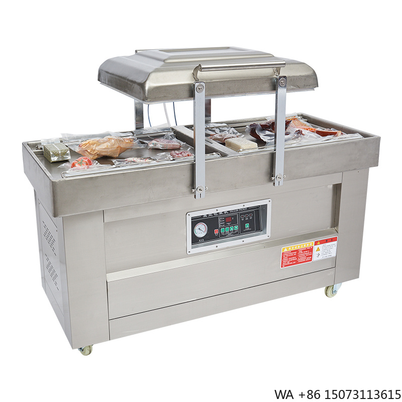 Meal Prep Food - 半自動二室真空シーラー包装機 DZ400/2SB フィルム・パウチ・箔用真空包装機