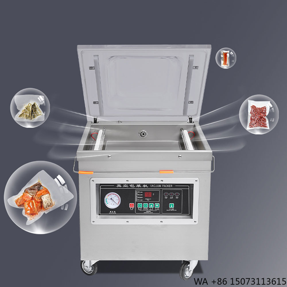 Meal Prep Food - Dz-400業務用卓上真空包装機 コンパクト設計 ステンレス製ボディ パウチフィルム対応 食品チャンバーシーリング用