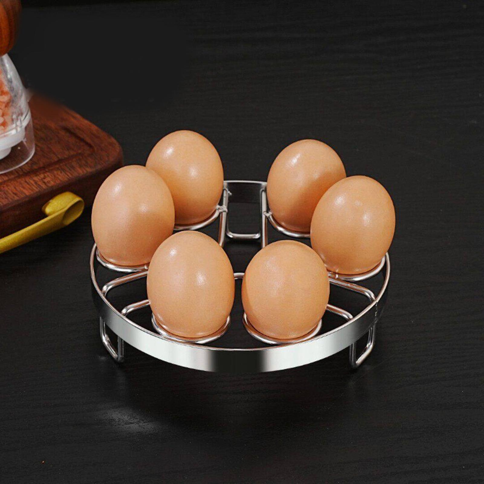 Meal Prep Eggs - 蒸し器用エッグラック、卵調理用ステンレス製スタンド、蒸し器用トリベットスタンド、アパートの食事準備、家庭のダイニングルーム、レストラン用