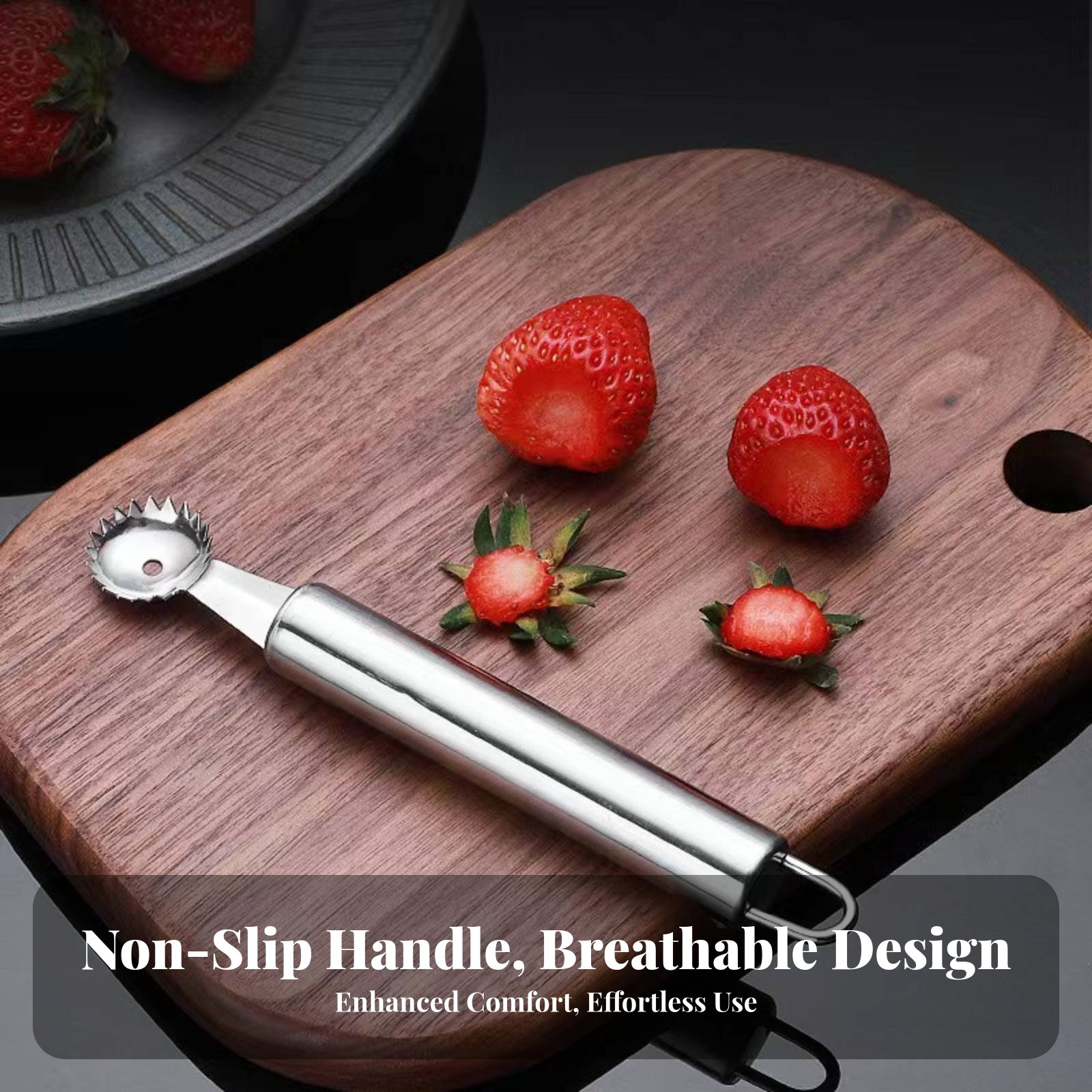 Strawberry Huller - イチゴの皮むき器 多機能トマトエキス抽出器 R フルーツエキス抽出器 R スプーン