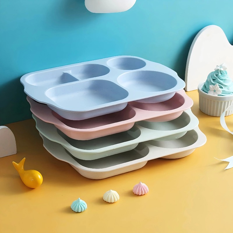 Meal Prep Weight Loss - 再利用可能な5区画プレート、減量用ミールプレップトレイ、休日の集まり、家族の夕食、ビュッフェ、パーティーに最適