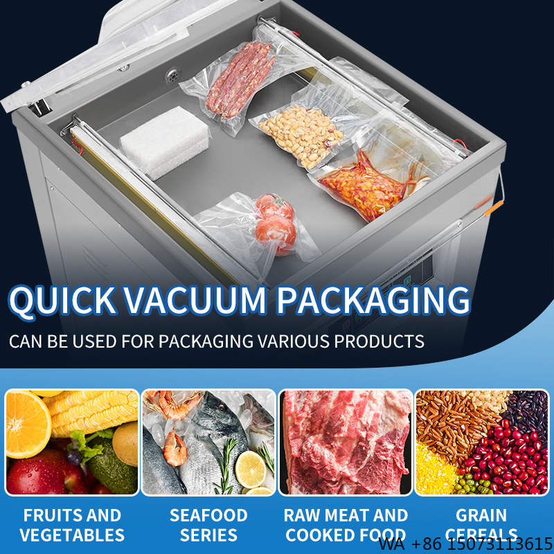 Meal Prep Food - DZ-500 縦型単室食品真空シーラー半自動包装機（モーター付きプラスチックバッグ＆フォイルシーラー）