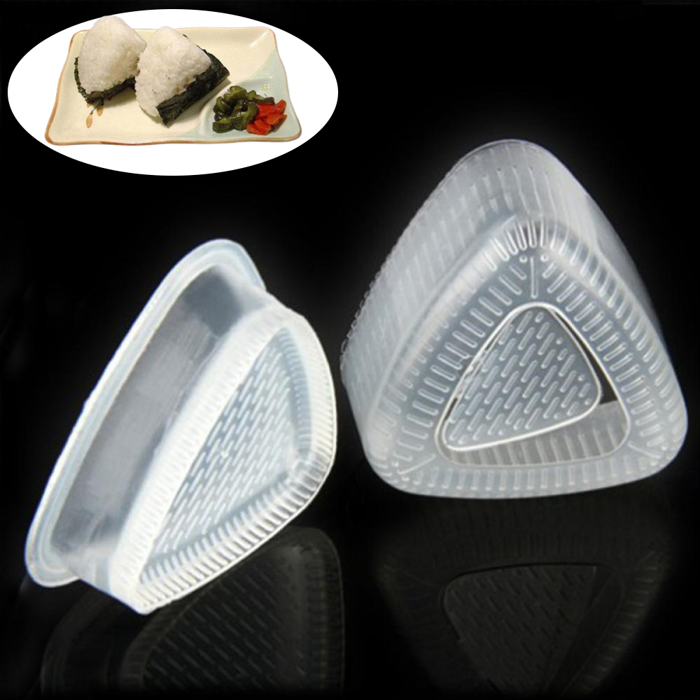 Rice Ball Mold - 2ピース/セットdiy寿司金型おにぎりおにぎり食品プレスフォーム寿司金型おにぎりおにぎり弁当プレスメーカー金型diyツール