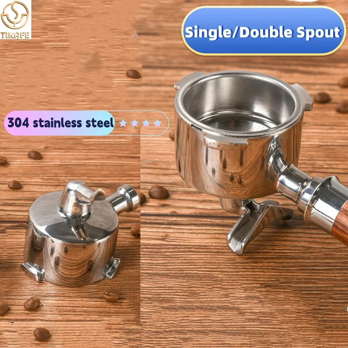 Delonghi Espresso Dedica 685 - シングル/ダブルスパウトコーヒーポルタフィルター（ヘッドのみ）エスプレッソハンドル交換用 デロンギ デディカ EC680/685/EC890 バリスタ用