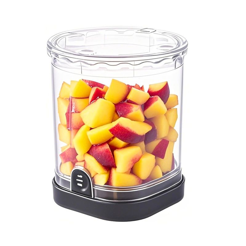 Veggie Chopper Cup - AS63-キッチンガジェットフルーツダイサー、スライスカップ、スピードマニュアル野菜チョッパー、容器付きフードダイサー