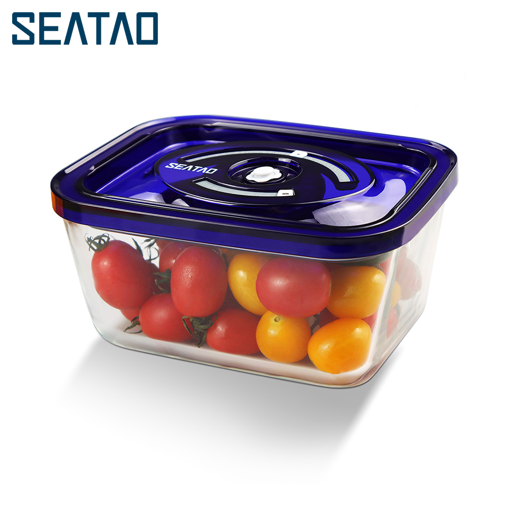 Meal Prep Recipes - Seataoガラス食品収納コンテナは、食事の準備をしている蓋付きの真空シーラー気密ストレージコンテナを保存します