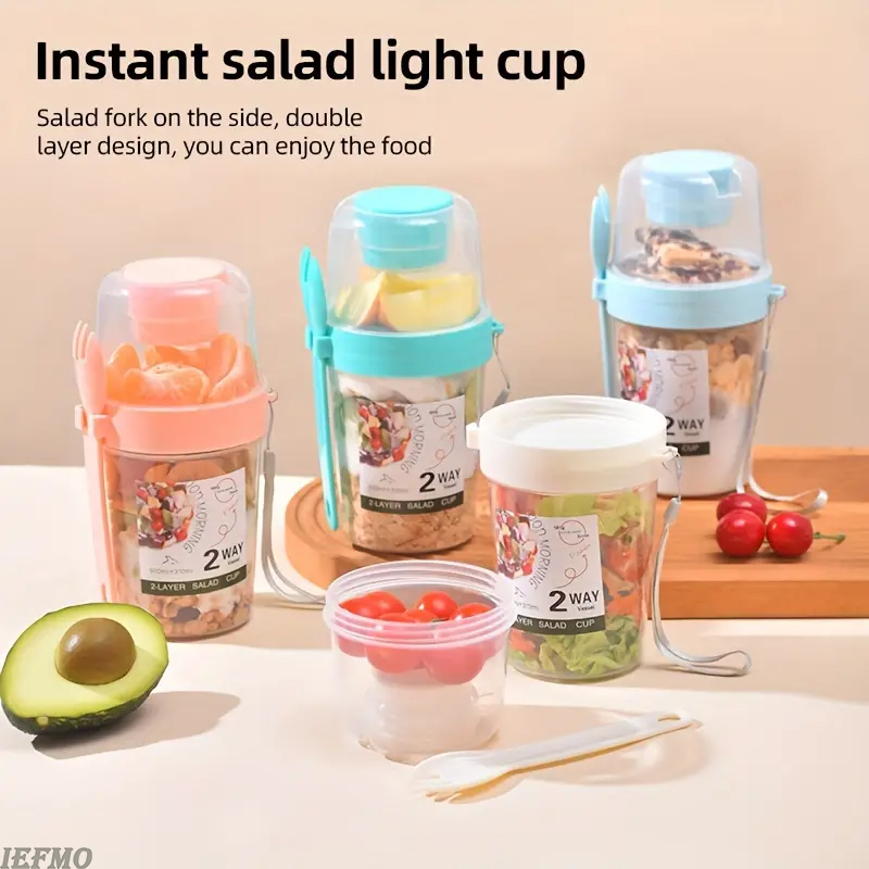 持ち運び可能なサラダボウルセット、フォークと蓋付き、野菜/フ - Meal Prep Yogurt Bowl のレビューと価格