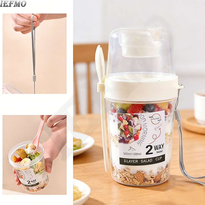 持ち運び可能なサラダボウルセット、フォークと蓋付き、野菜/フ - Meal Prep Yogurt Bowl のレビューと価格