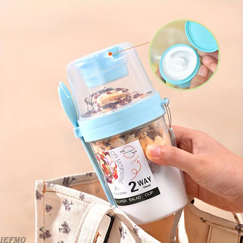 持ち運び可能なサラダボウルセット、フォークと蓋付き、野菜/フ - Meal Prep Yogurt Bowl のレビューと価格
