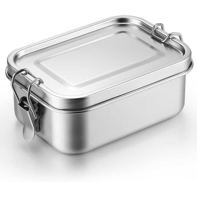 ステンレス製食品保存容器 蓋付き ランチボックス 冷蔵庫オー - Meal Prep Recipes のレビューと価格