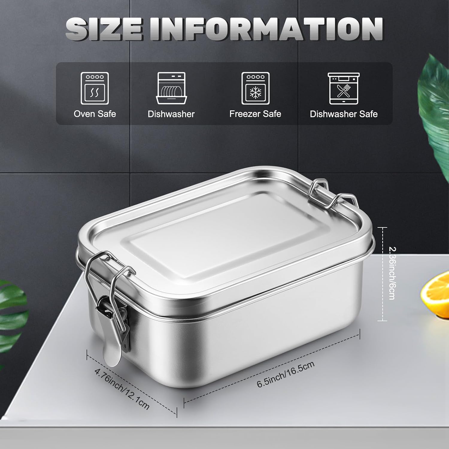 ステンレス製食品保存容器 蓋付き ランチボックス 冷蔵庫オー - Meal Prep Recipes のレビューと価格