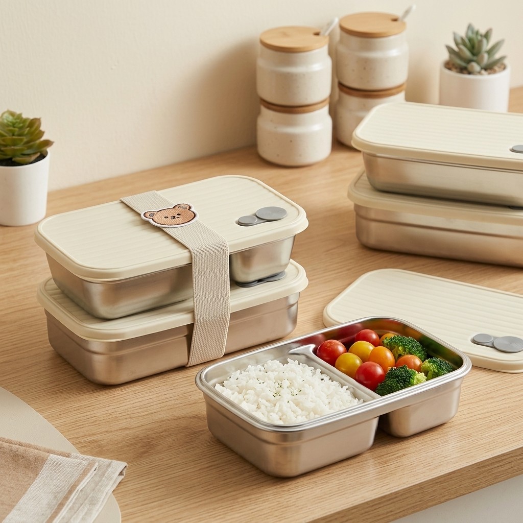 ステンレス製弁当箱、金属製ランチボックス、電子レンジ対応食品 - Meal Prep Recipes のレビューと価格