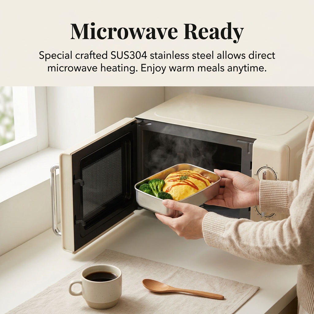 ステンレス製弁当箱、金属製ランチボックス、電子レンジ対応食品 - Meal Prep Recipes のレビューと価格
