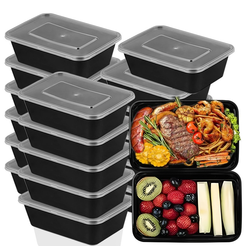 10/20x 食品保存容器 蓋付き 食事準備容器 使い捨て漏 - Meal Prep Recipes のレビューと価格