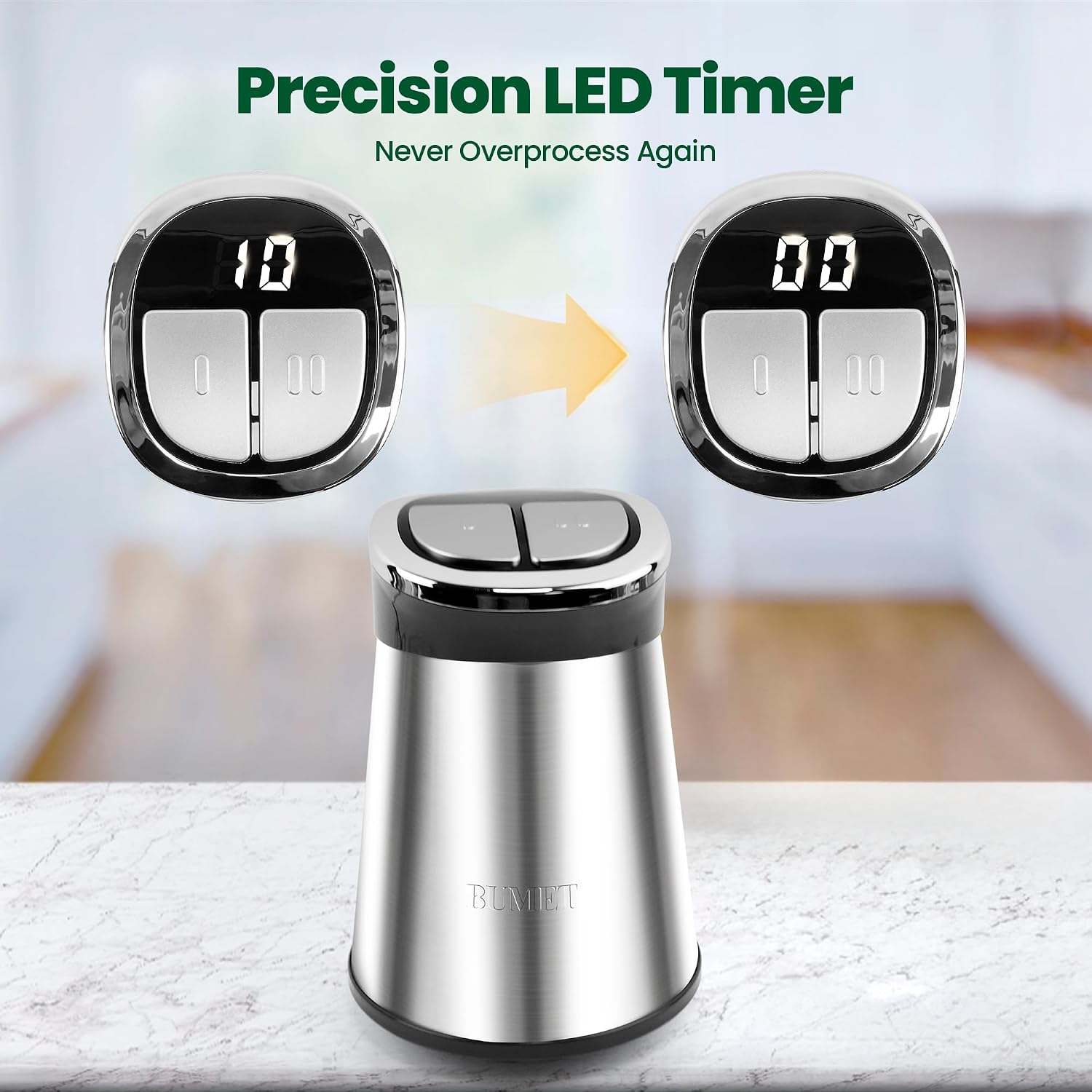 800W 2-12カップフードチョッパー、LEDタイマーと6 - Veggie Chopper Cup のレビューと価格