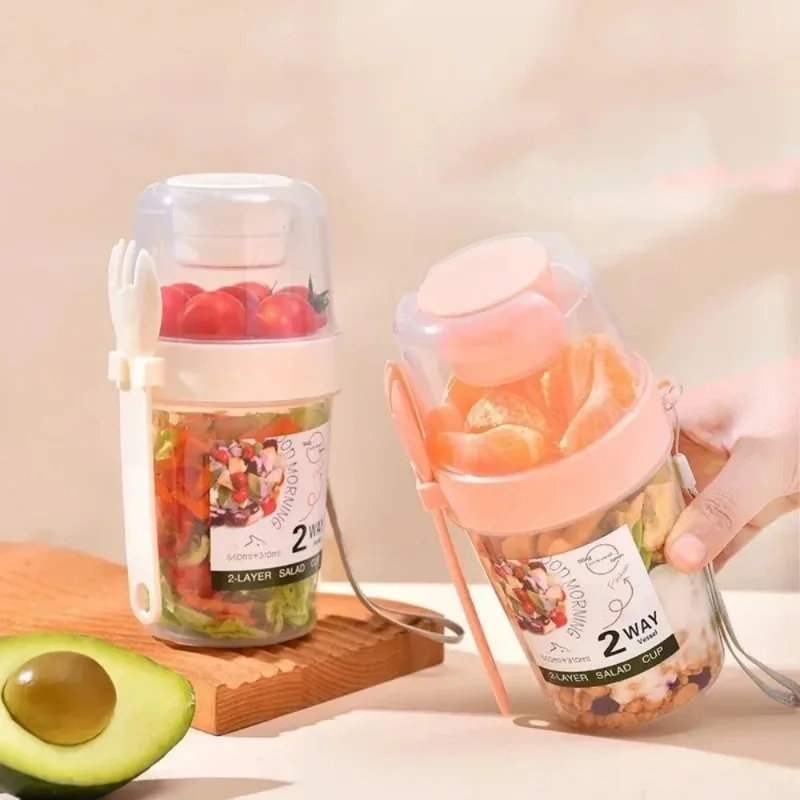 オートミールヨーグルトサラダカップ ポータブル朝食カップ レ - Meal Prep Oatmeal Jars のレビューと価格