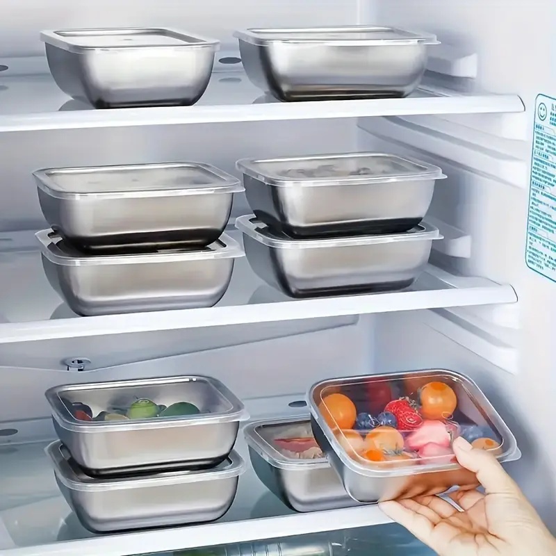 5個セット ステンレス製食品保存容器、積み重ね可能な食事準備 - Meal Prep Recipes のレビューと価格