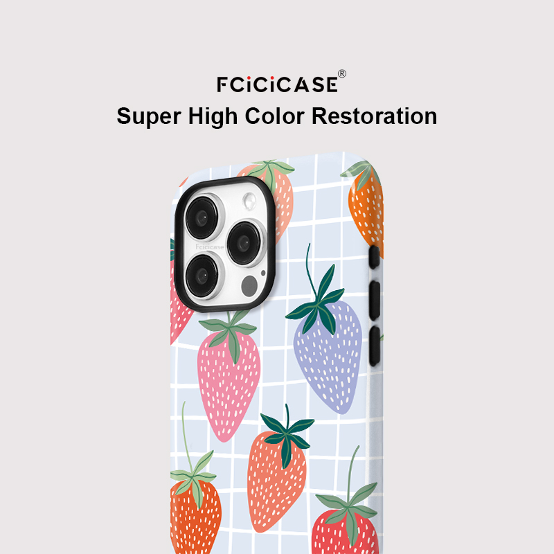 Fcicicase 高級アクリルマットスマホケース iPho - Strawberry Huller のレビューと価格