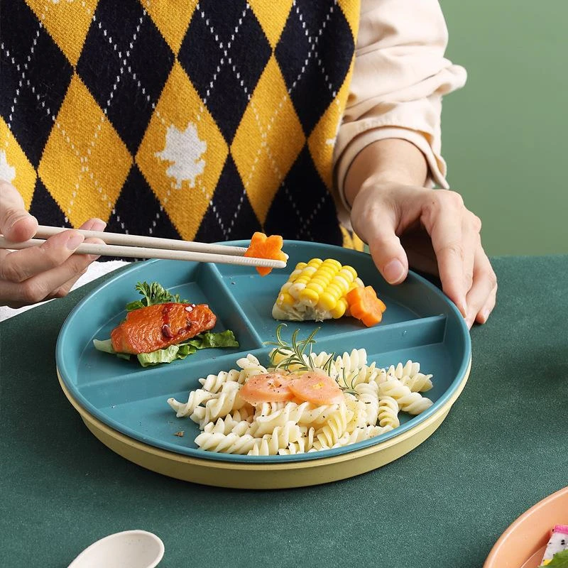 ポーションコントロールプレート、分割サービングディッシュ、ダ - Meal Prep Weight Loss のレビューと価格