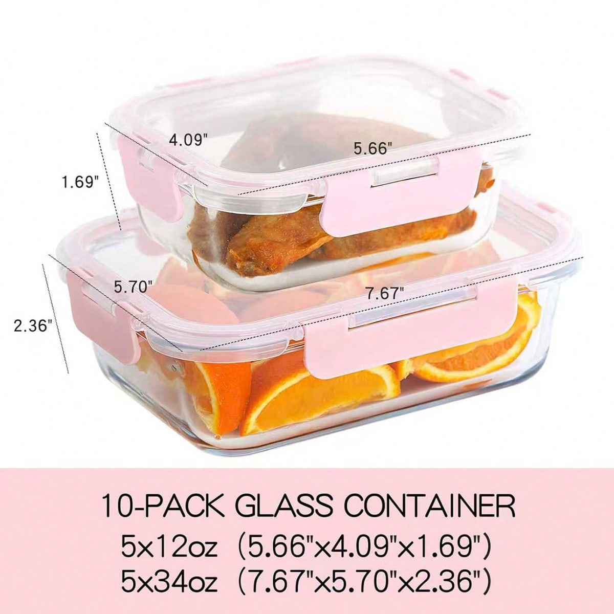 10個入りガラス製ミールプレップ容器、蓋付き食品保存容器、気 - Meal Prep Recipes のレビューと価格