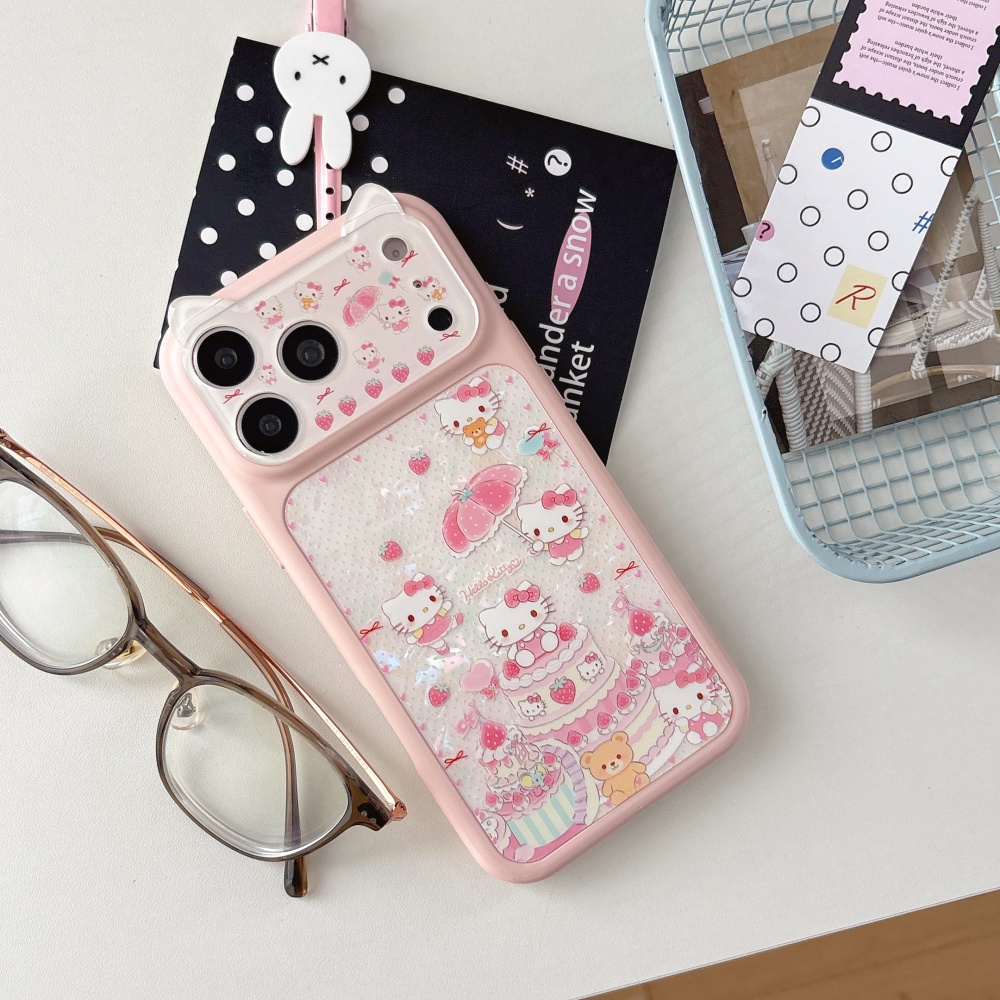高級感あふれる可愛い瑞堅いちごケーキピンクKTスマホケース  - Strawberry Huller のレビューと価格