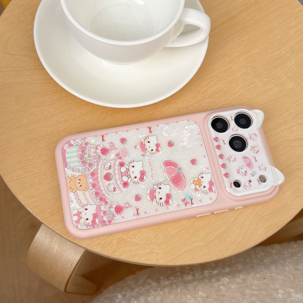 高級感あふれる可愛い瑞堅いちごケーキピンクKTスマホケース  - Strawberry Huller のレビューと価格