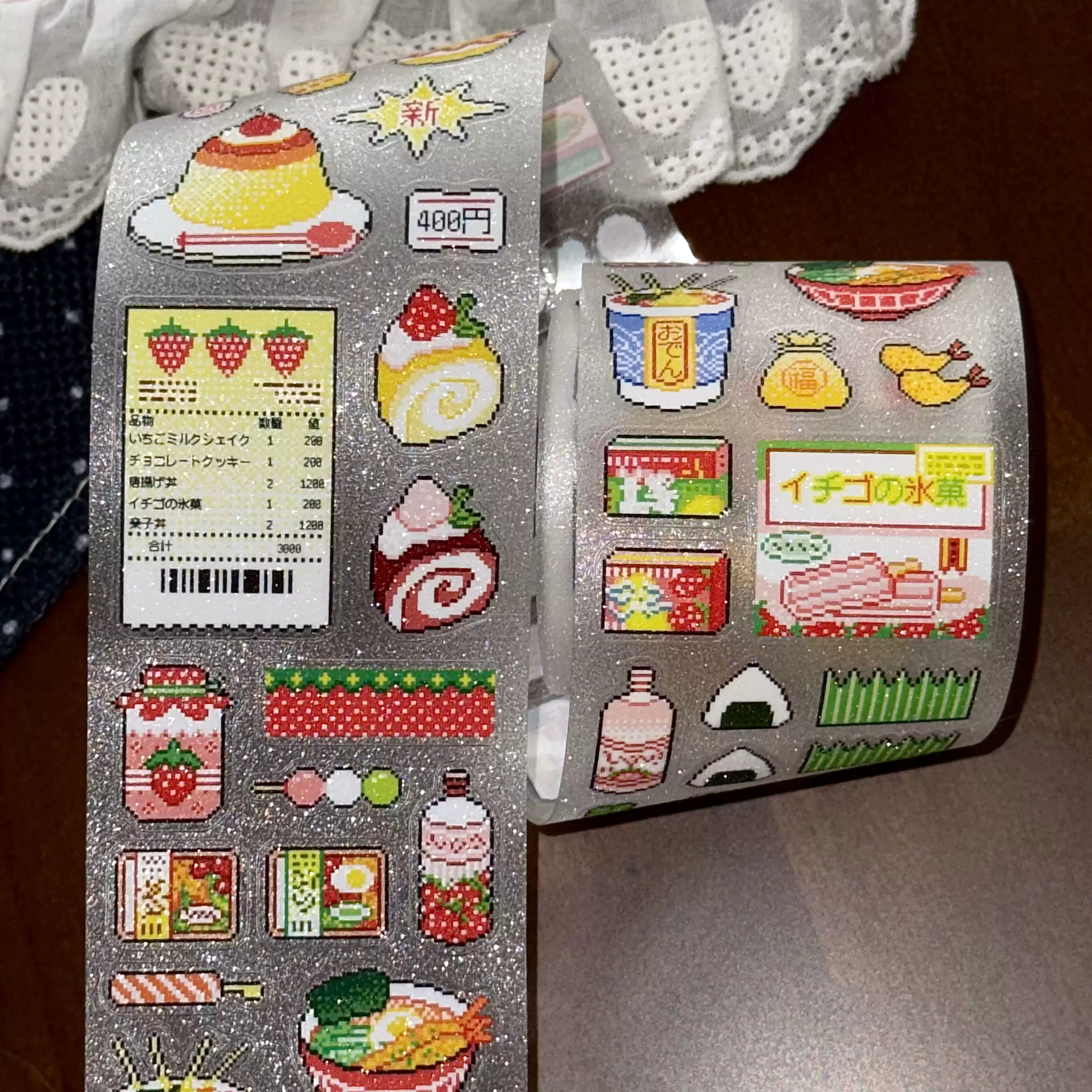 日本の可愛いイチゴコンビニエンスストアのピクセル風ダイカット - Strawberry Huller のレビューと価格