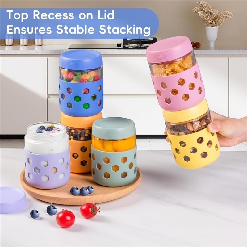 ABMR-1セット オーバーナイトオートミールジャー（蓋とシ - Meal Prep Oatmeal Jars のレビューと価格