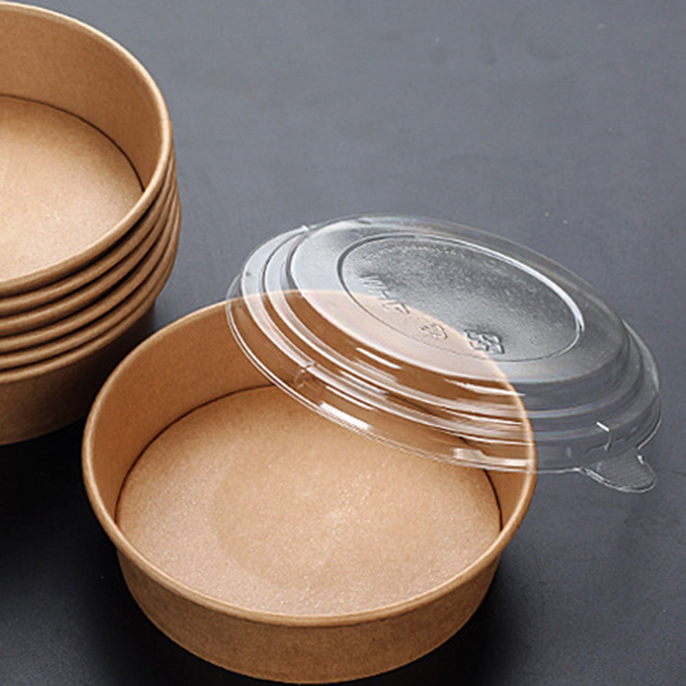 20個入りクラフト紙ボウル、漏れ防止使い捨てサラダボウル、食 - Meal Prep Food のレビューと価格
