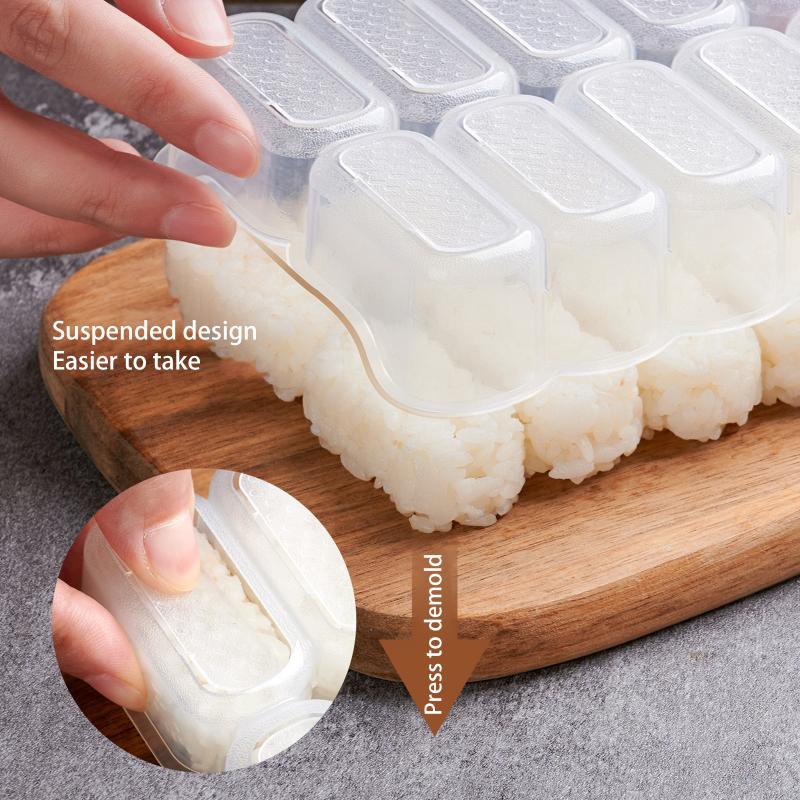 グリッド型おにぎり型としゃもじセット、寿司用ノンスティック圧 - Rice Ball Mold のレビューと価格