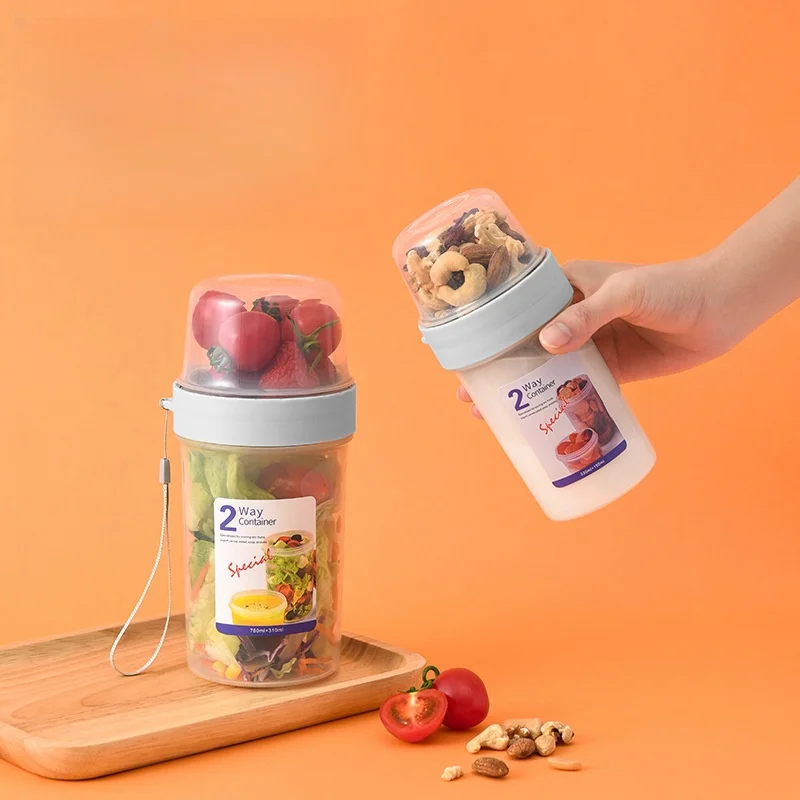フォーク,ソースカップの蓋,お弁当,朝食,オートミール,シリ - Meal Prep Oatmeal Jars のレビューと価格