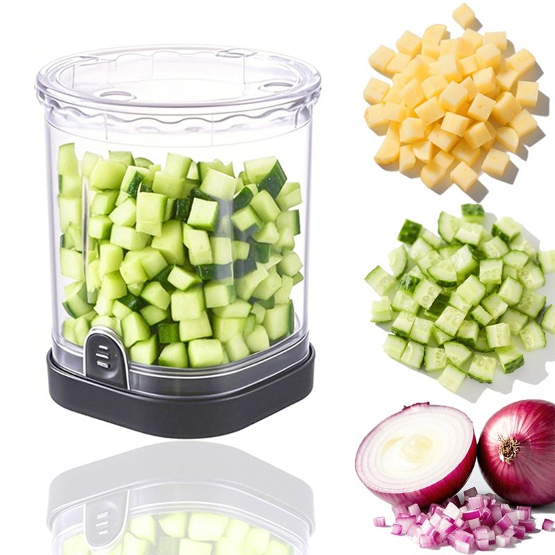 AS63-キッチンガジェットフルーツダイサー、スライスカップ - Veggie Chopper Cup のレビューと価格
