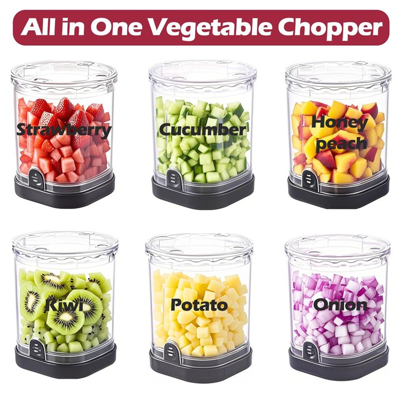 AS63-キッチンガジェットフルーツダイサー、スライスカップ - Veggie Chopper Cup のレビューと価格