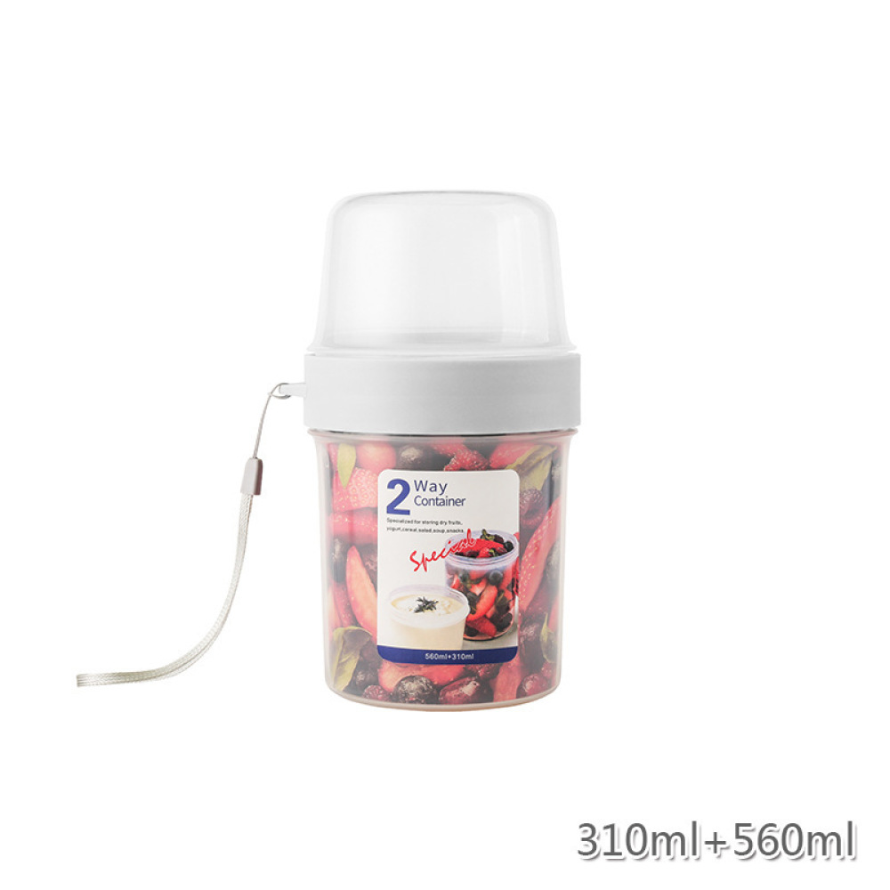 携帯用二層式食品保存容器、ベビーフード、フルーツ、ヨーグルト - Meal Prep Yogurt Bowl のレビューと価格