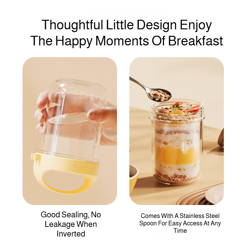 ポータブル朝食カップ 安全で漏れ防止のフィットネスミールプレ - Meal Prep Weight Loss のレビューと価格