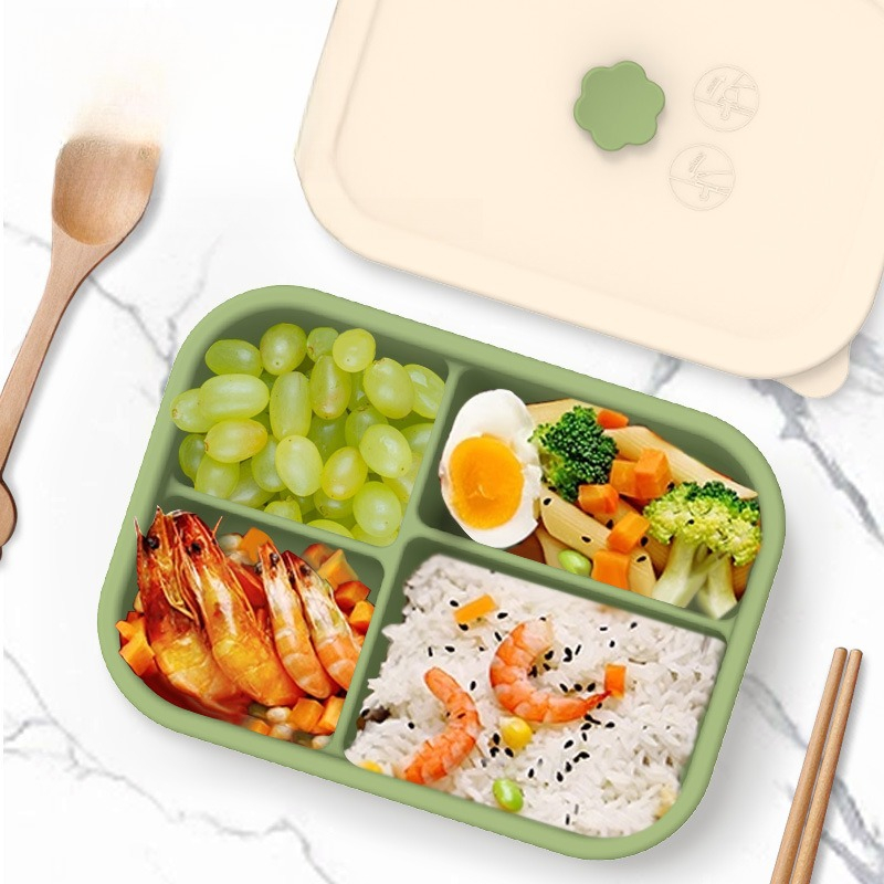 電子レンジ対応シリコンランチボックス分割食品保存容器漏れ防止 - Meal Prep Weight Loss のレビューと価格