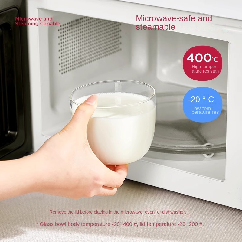 ガラス製オーバーナイトオーツ容器、気密性のある通気蓋付き、朝 - Meal Prep Yogurt Bowl のレビューと価格