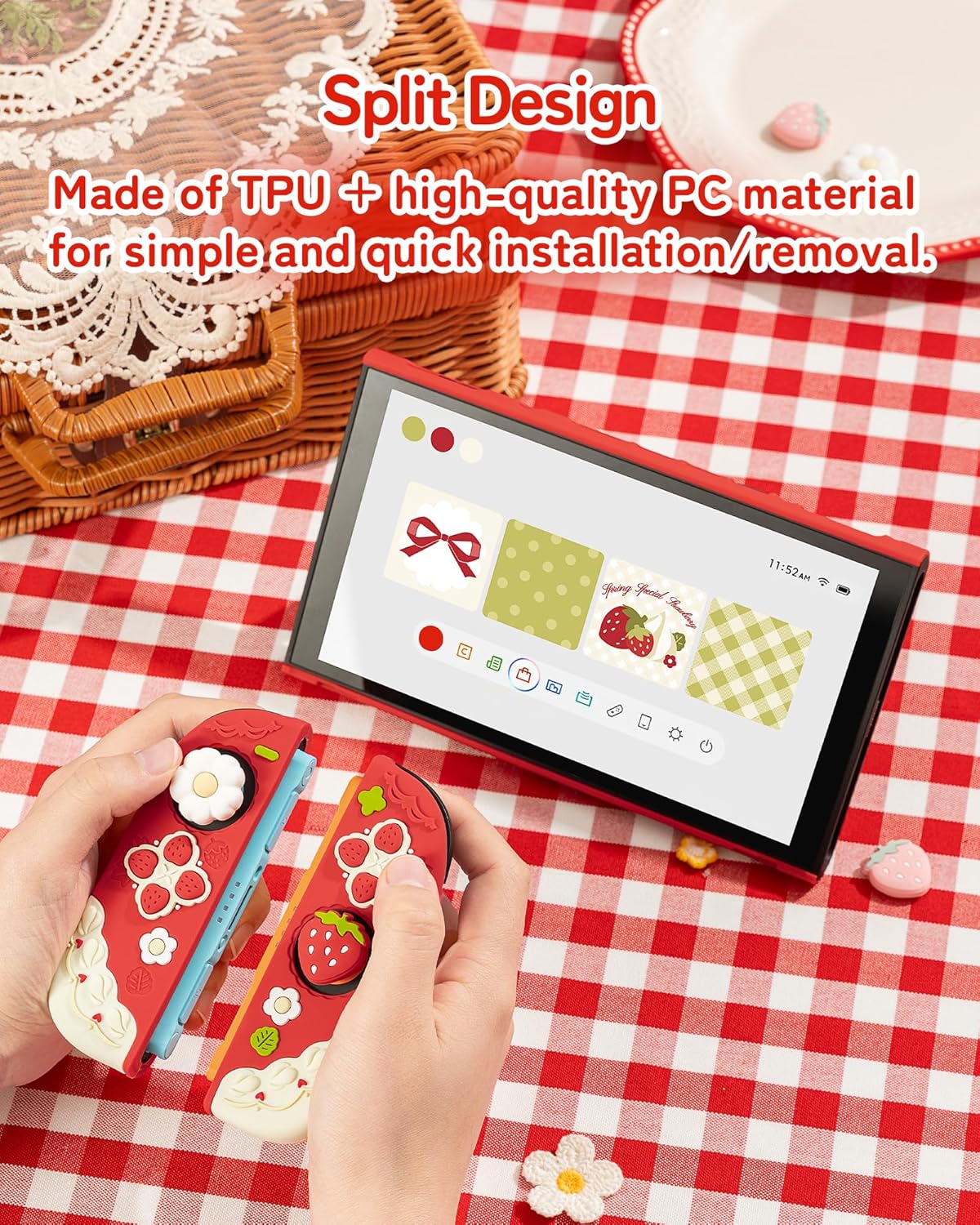 GeekShare 保護ケース Switch 2 (2025 - Strawberry Huller のレビューと価格