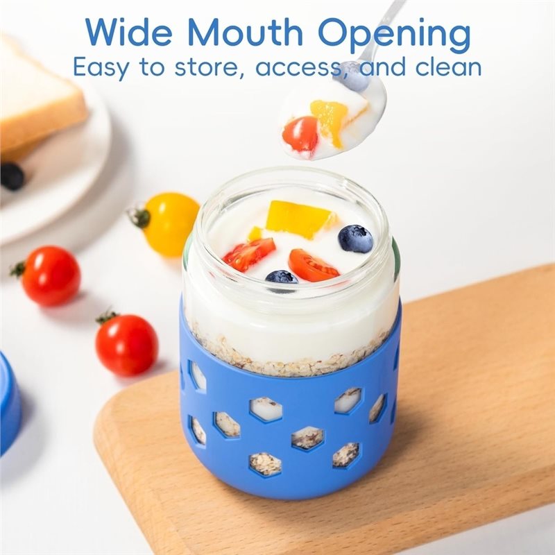 ABMH-ガラス瓶 密閉蓋付き、オーバーナイトオートミールジ - Meal Prep Oatmeal Jars のレビューと価格